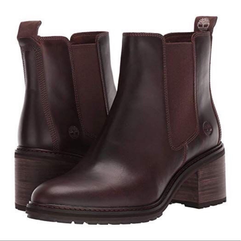 Timberland chunky heel Chelsea boots